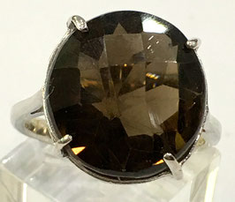 Ring with smoky-quartz, 13,83 ct.