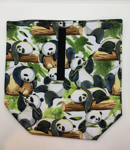 Lunchbag  Panda grün