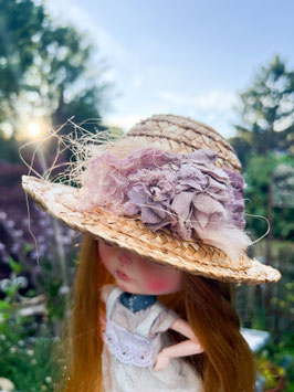 summer hat dusty lilac