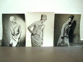 Drei Vintage-Modefotografien