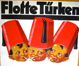 Flotte Türken: Antikes Werbeplakat