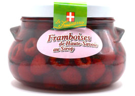 Framboises au sirop