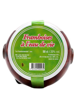 Framboises à l'Eau de Vie - 20 % alc.