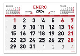 Calendario Mensual 43x31cm
