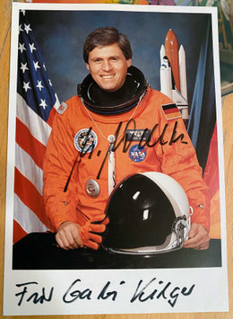 Ulrich Walter, Signed official Autograph Card