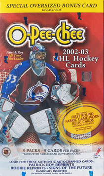 O-Pee-Chee Box Hockey Trading Cards 2002-03