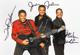 Tito, Jackie and Marlon Jackson signed large Photo