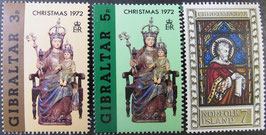 イギリス領ジブラルタル、オーストラリア領ノーフォーク島　クリスマス切手