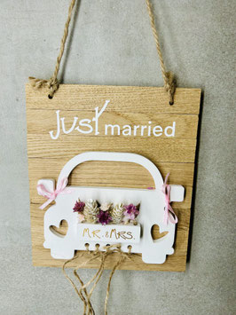 Aufhänger, Klötzchen , Just Married ,VW