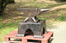 SOLD # 3675 - XXL 455 lbs english anvil with original base