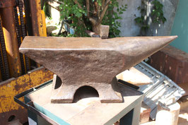 # 2013 - historical antique french FIRMINY anvil . Forged dated 1908 - marked 166 kg / 365 lbs