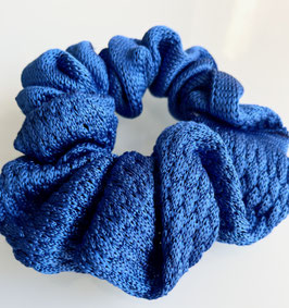 knitted blu 100% silk