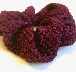 knitted extra large silk scrunchy