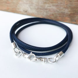 Maskenband 4 in 1 Nappaleder NAVY matt