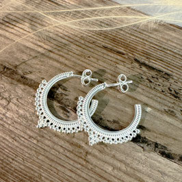 OHRSTECKER-CREOLEN "Jaipur Dreams" Silber