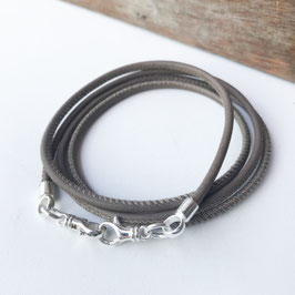 Maskenband 4 in 1 Nappaleder TAUPE matt