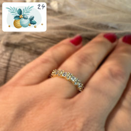 24.Dezember: FINGERRING "Twinkle Circle" vergoldet