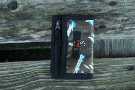 Geldbörse, schwarz/gold, weiß, blau, Blade Trigger