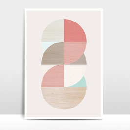 A4 Artprint "Wooden circles"