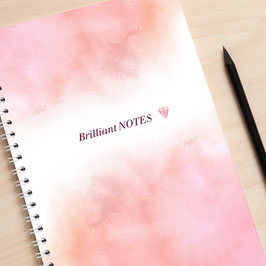 A5 Notizbuch "Brilliant Notes" rosa