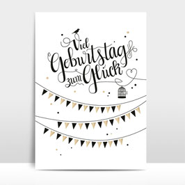 A3 Artprint "Viel Geburtstag zum Glück"