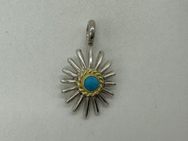 【美品】金縄ターコイズウニトップ小①