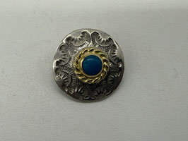 【美品】金縄ターコイズコンチョ②