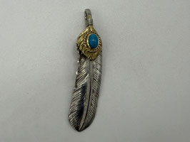 【美品】上金金縄ターコイズフェザー右①【現行】