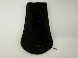 【美品】巾着ポーチL【黒】【肉厚個体】