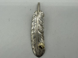 【美品】金メタル付特大フェザー左①【現行】