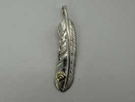 【極美品】金メタル付特大フェザー右①【現行】
