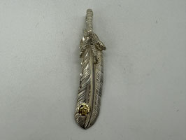【極美品】銀爪メタル付特大フェザー右②【現行】