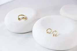 Fluid Two drops ring