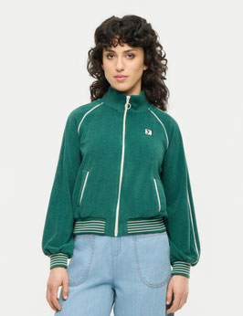 Mademoiselle Yéyé College Jacke "Retro Rally", rain forest