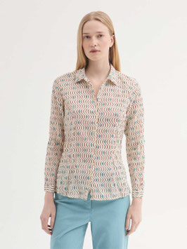 Nice Things Bluse, hellenic waves print