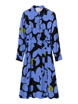 Mademoiselle Yéyé Blusenkleid "Chic Happens Dress", birds black