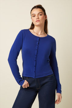 King Louie Strickjacke "Roundneck Cocoon", midnight