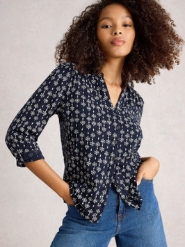 White Stuff Bluse "Annie Jersey Shirt", Navy pr