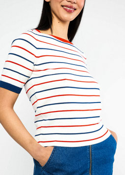 Blutsgeschwister Strick-Pulli "Pretty Peppy", blue stripes of cannes
