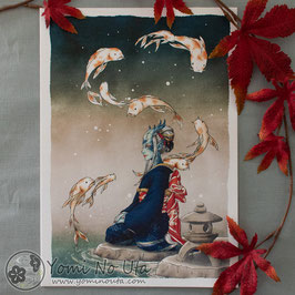 Print - Ukiyoe: Koi