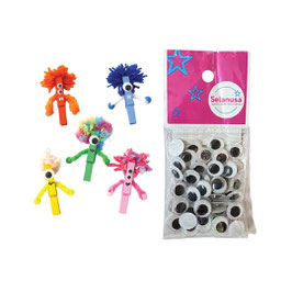 SELANUSA Ojos movibles No. 12mm (bolsa c/50)