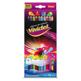 Dixon Lapices de Colores Vividel 12