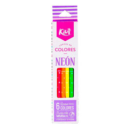 NORMA KIUT Lapices de Colores Neón 6