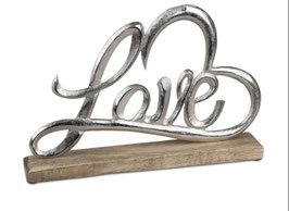 Dekoobjekt LOVE mit Herz Schriftzug Love