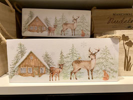 Holzkiste Geschenk-Verpackung Weihnachten Deko-Holz-Kiste