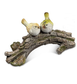Deko-Figur Vogelpaar auf Ast Deko-Idee-Haus-Gartendeko