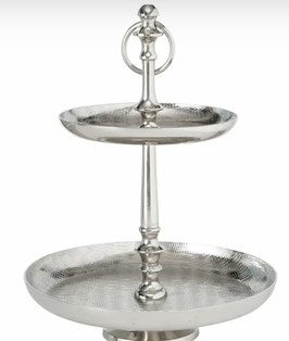 Etagere silber edel 30cm