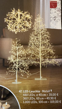 Formano LED Leuchte Metall Baum und Kugel