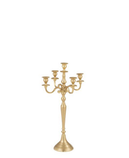 J-LINE Kerzenständer festlich 5 Arme gold stilvolle Tafel/Tisch