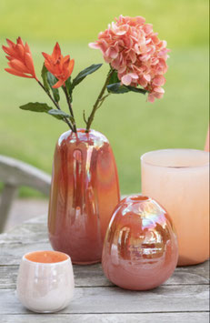 Glas-Vase Kugelvase Glas Korallot Sommertrend